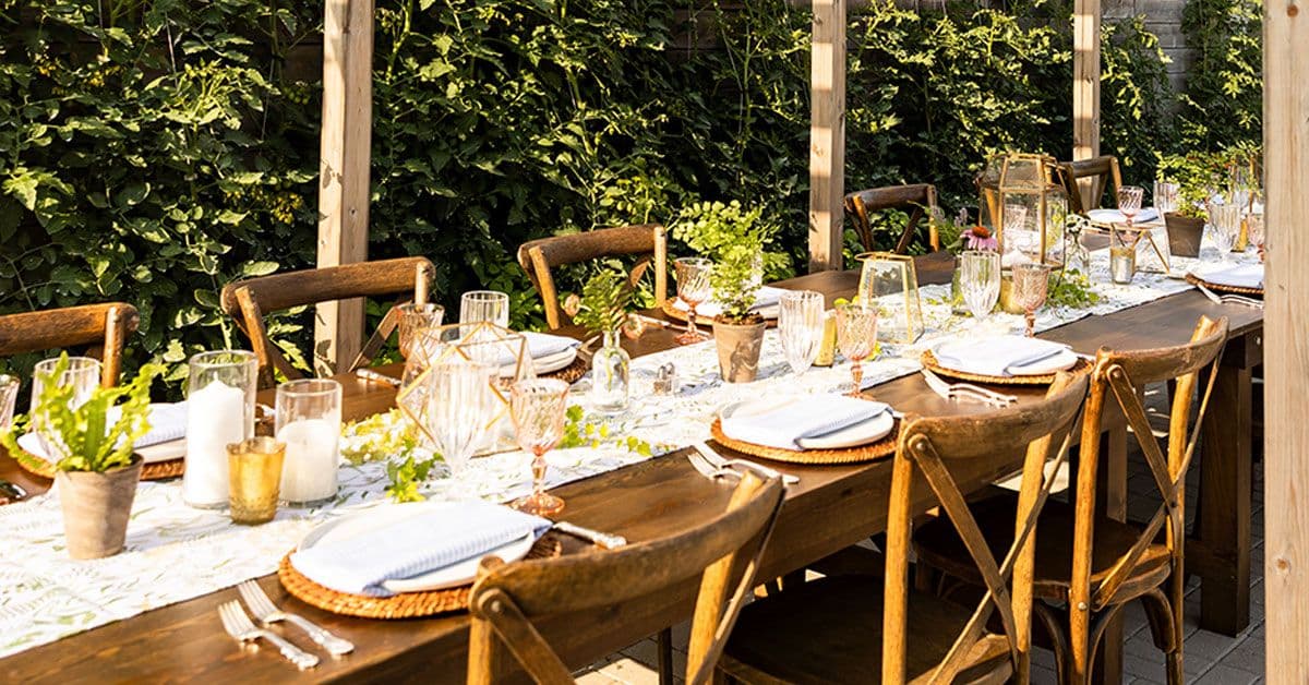 Backyard wedding venue