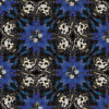 Blue-Kaleidoscope Pattern 30x30 From Butterfly Collection- Lola Valentina High End Table Linen Rental