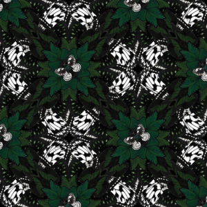 Brunswick Kaleidoscope Pattern 30x30 From Butterfly Collection- Lola Valentina High End Table Linen Rental