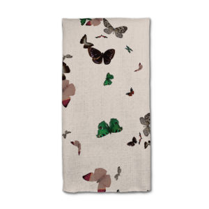 Cream Butterflies Napkin from Butterfly Collection- Lola Valentina High End Table Linen Rental
