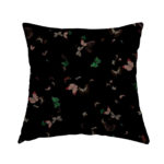 Black Butterflies Pillow from Butterfly Collection- Lola Valentina High End Table Linen Rental