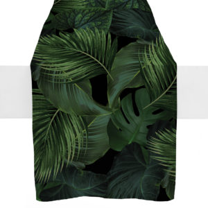 Hunter Green Botanical Table Runner from Amazonica Collection- Lola Valentina High End Table Linen Rental