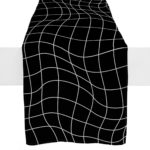 Black-White-Grid-Runner