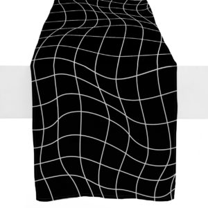 Black-White-Grid-Runner