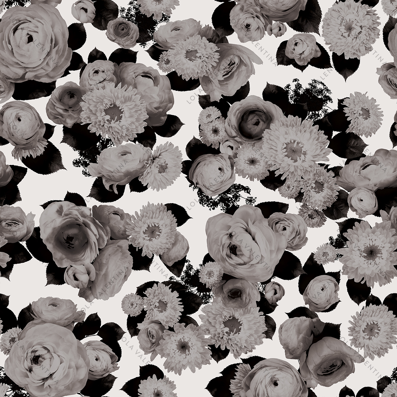 Black-White-Vintage-Floral-Pattern