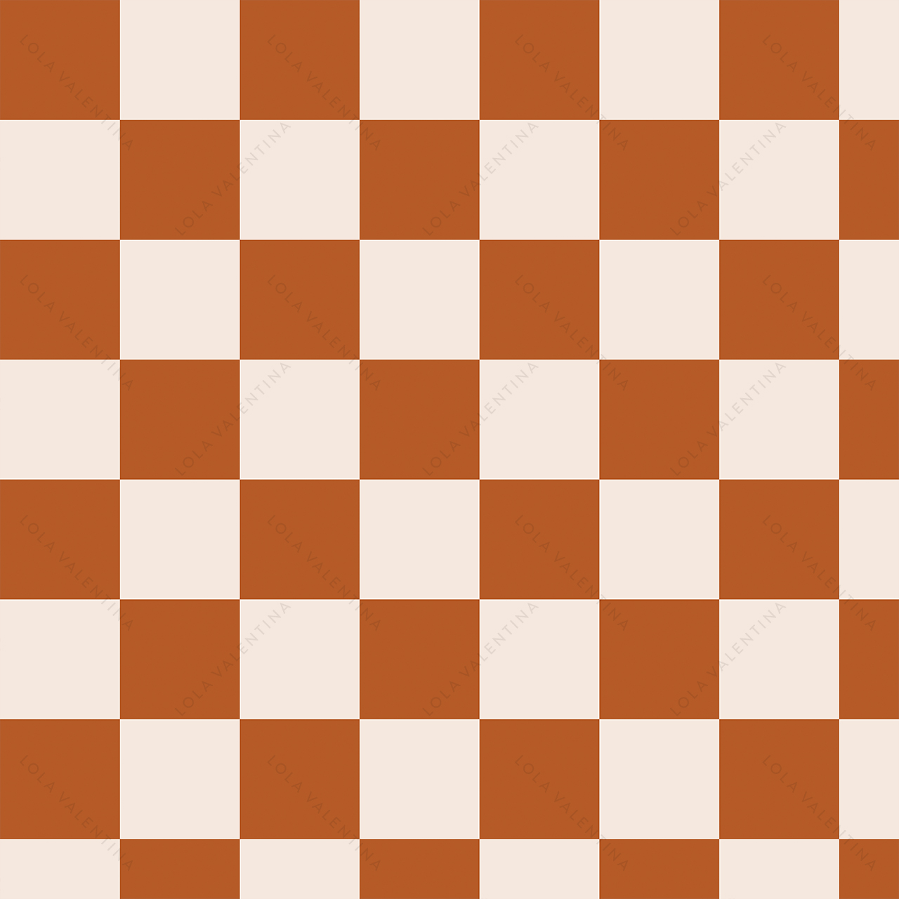 Burnt-Orange-Checkerboard-Squares-Pattern
