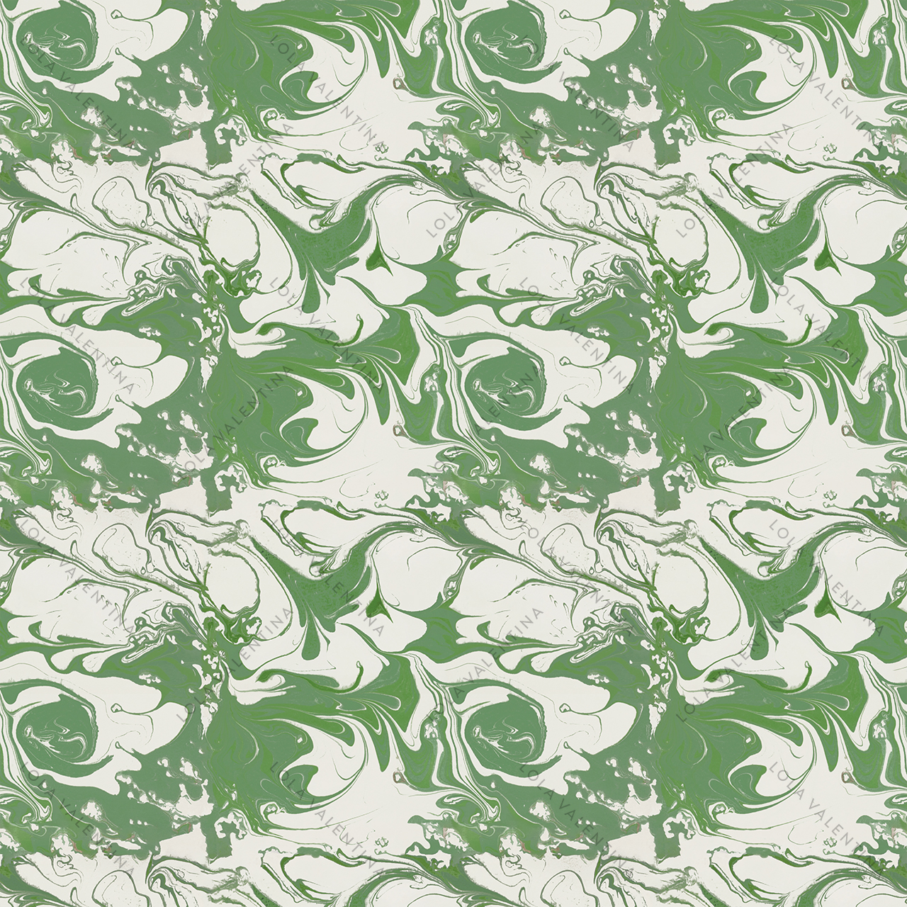 Green-Ebru-Pattern