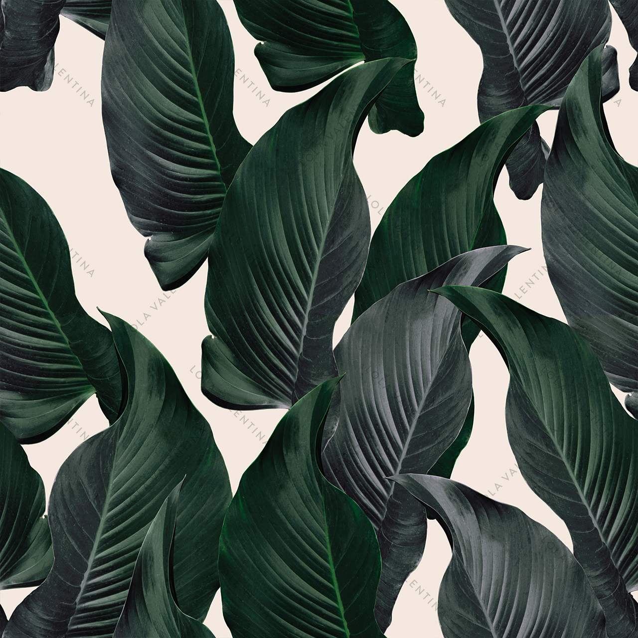Green-Havana-Leaves-Pattern