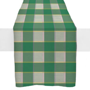 Jade-Green-Lavender-Plaid-Stripes-Runner
