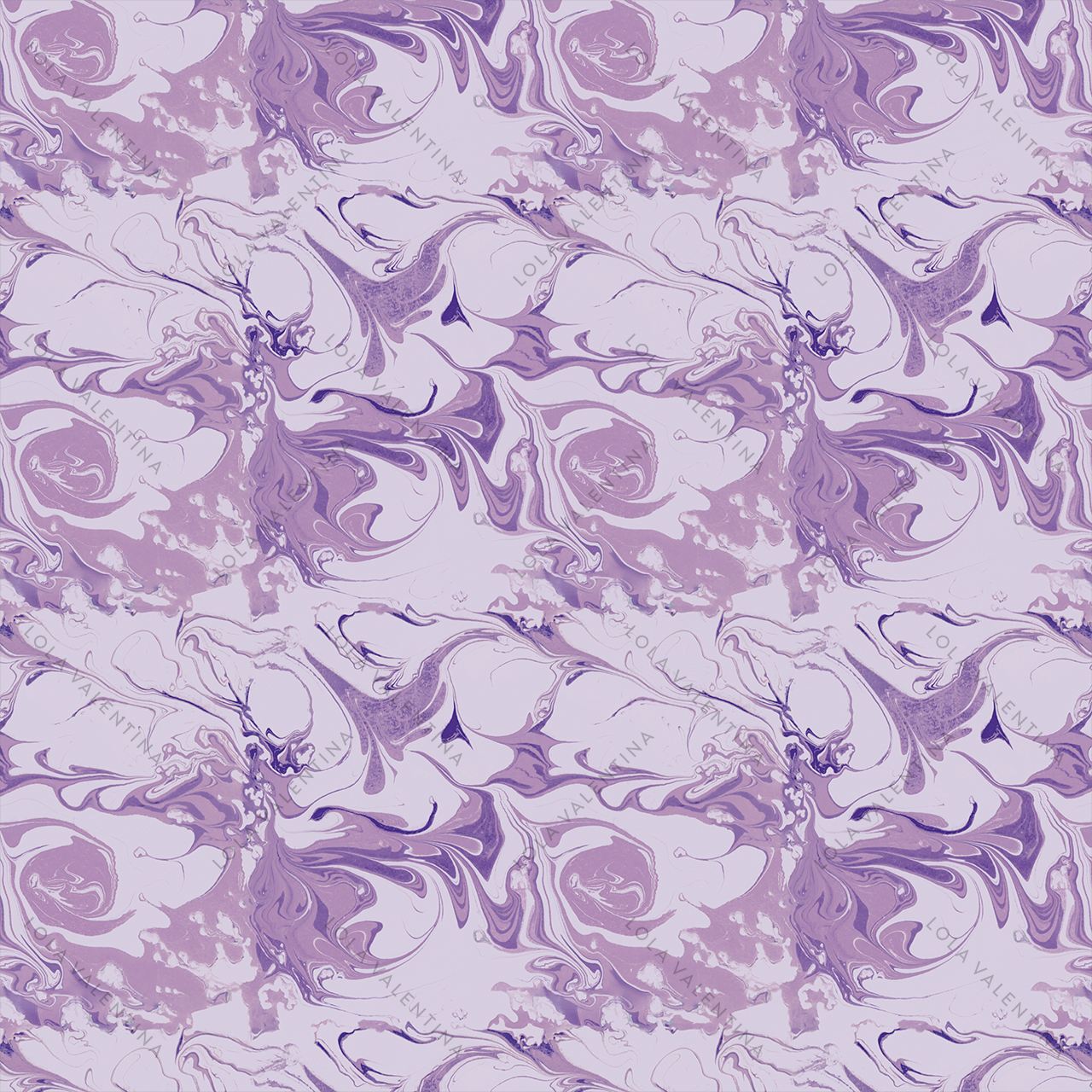 Lavener-Purple-Ebru-Pattern