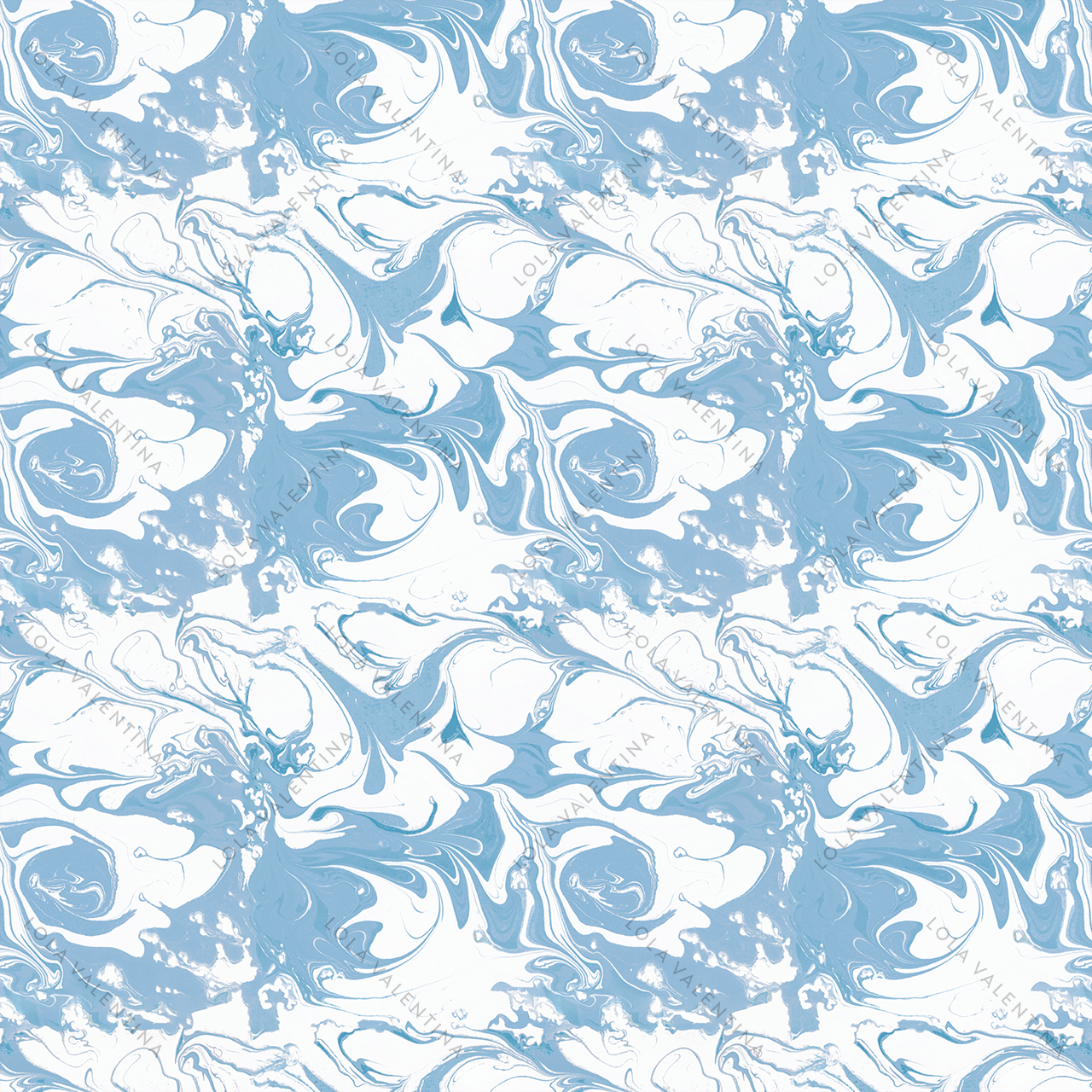 Light-Blue-Ebru-Pattern