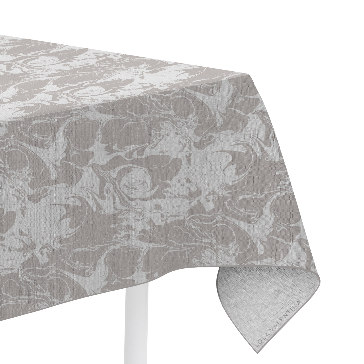 White-Ash-Gray-Ebru-Tablecloth