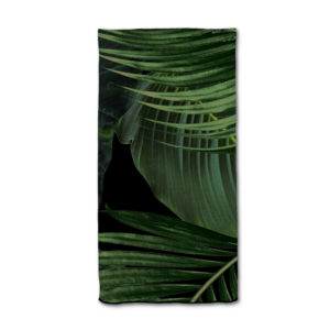 Hunter Green Botanical Napkin from Amazonica Collection- Lola Valentina High End Table Linen Rental