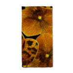 Orange Black Orchid Napkin from Amazonica Collection- Lola Valentina High End Table Linen Rental