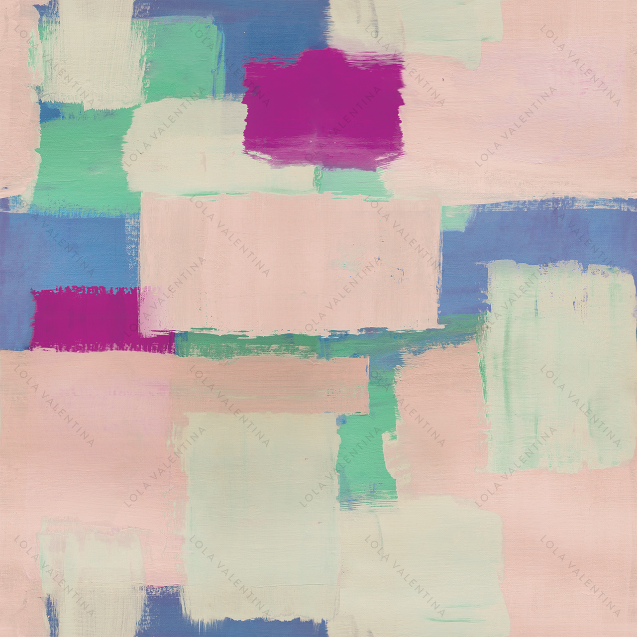 Rose Violet Brushstrokes Pattern 30x30 From Abstract Collection- Lola Valentina High End Table Linen Rental