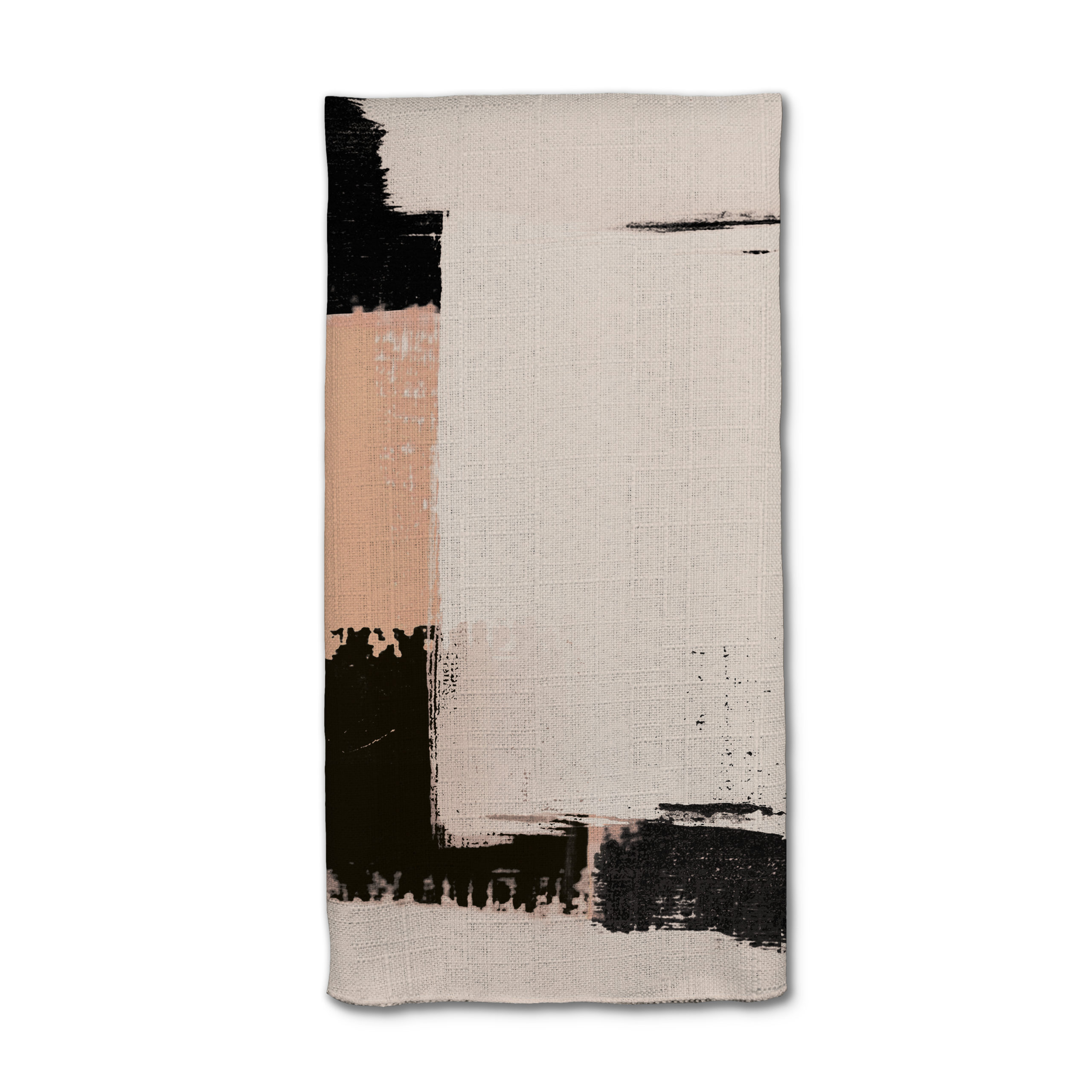 Nude-Brushstrokes Napkin from Abstract Collection- Lola Valentina High End Table Linen Rental