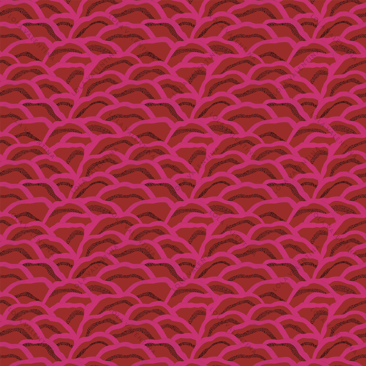 Hot-Pink-Red-Nami-Pattern