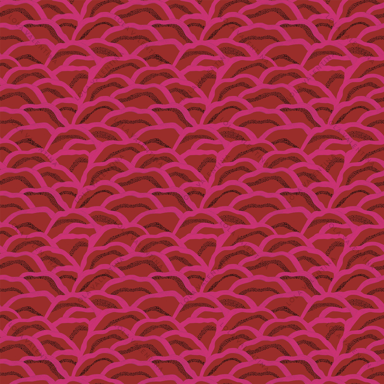 Hot-Pink-Red-Nami-Pattern