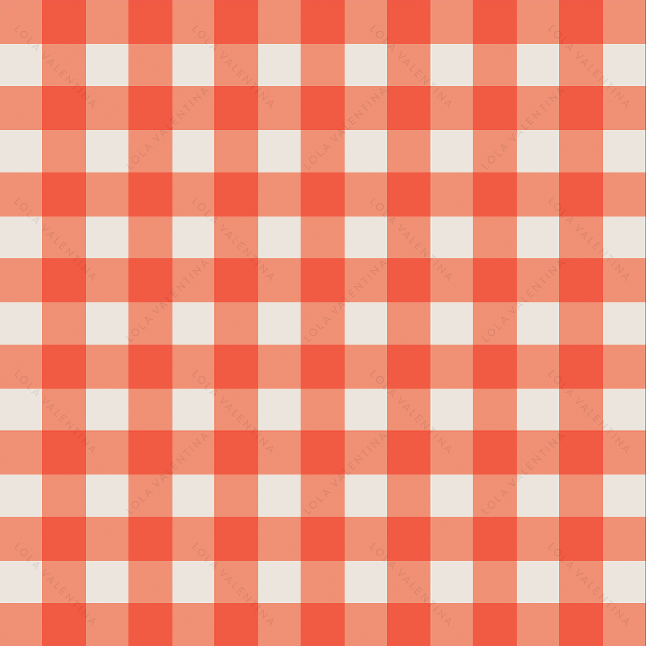 Coral-Colored-Gingham-Pattern