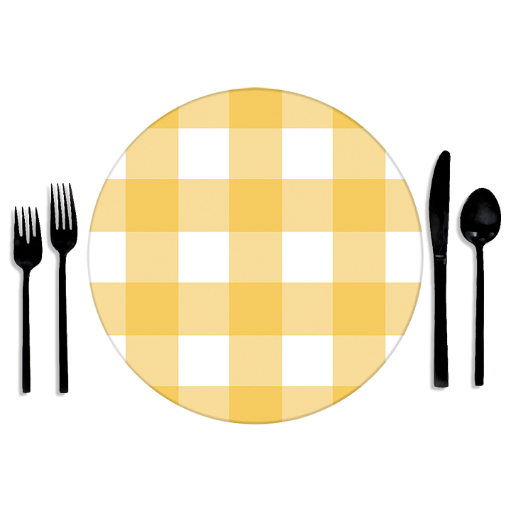 yellow-plaid-glass-charger