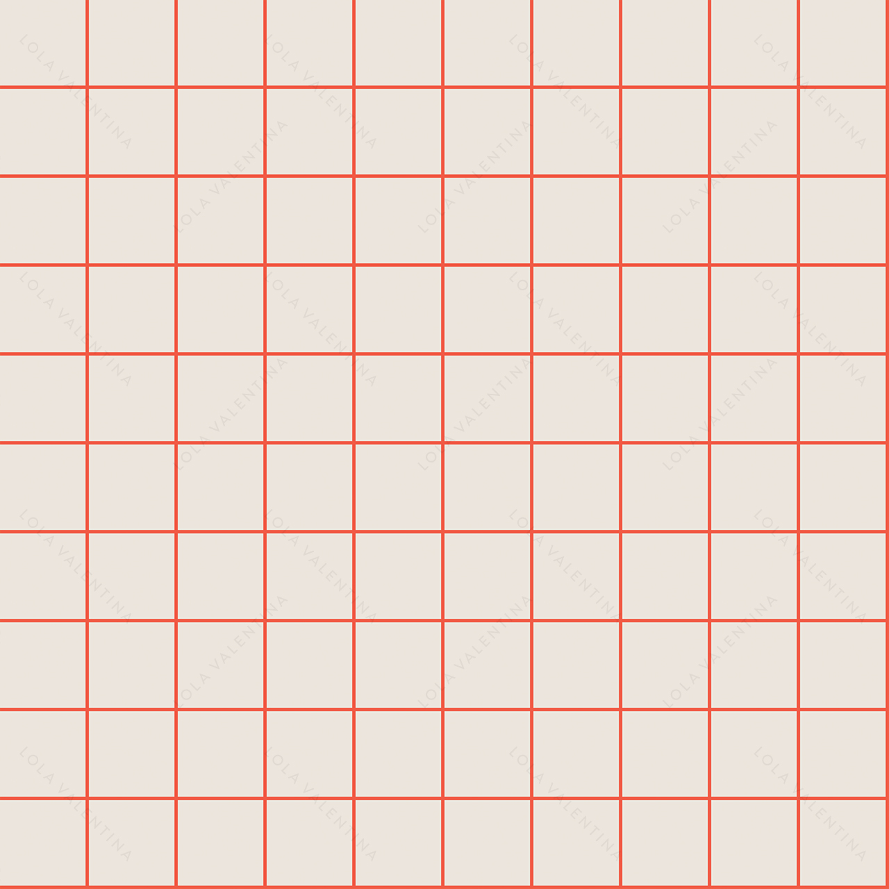 Coral-Red-Grid-Pattern