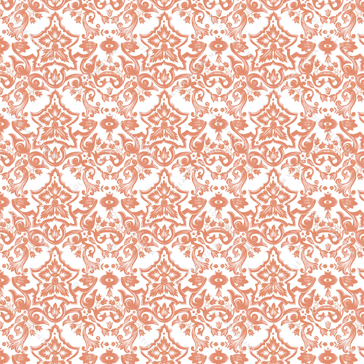 Apricot-Orange-Como-Pattern