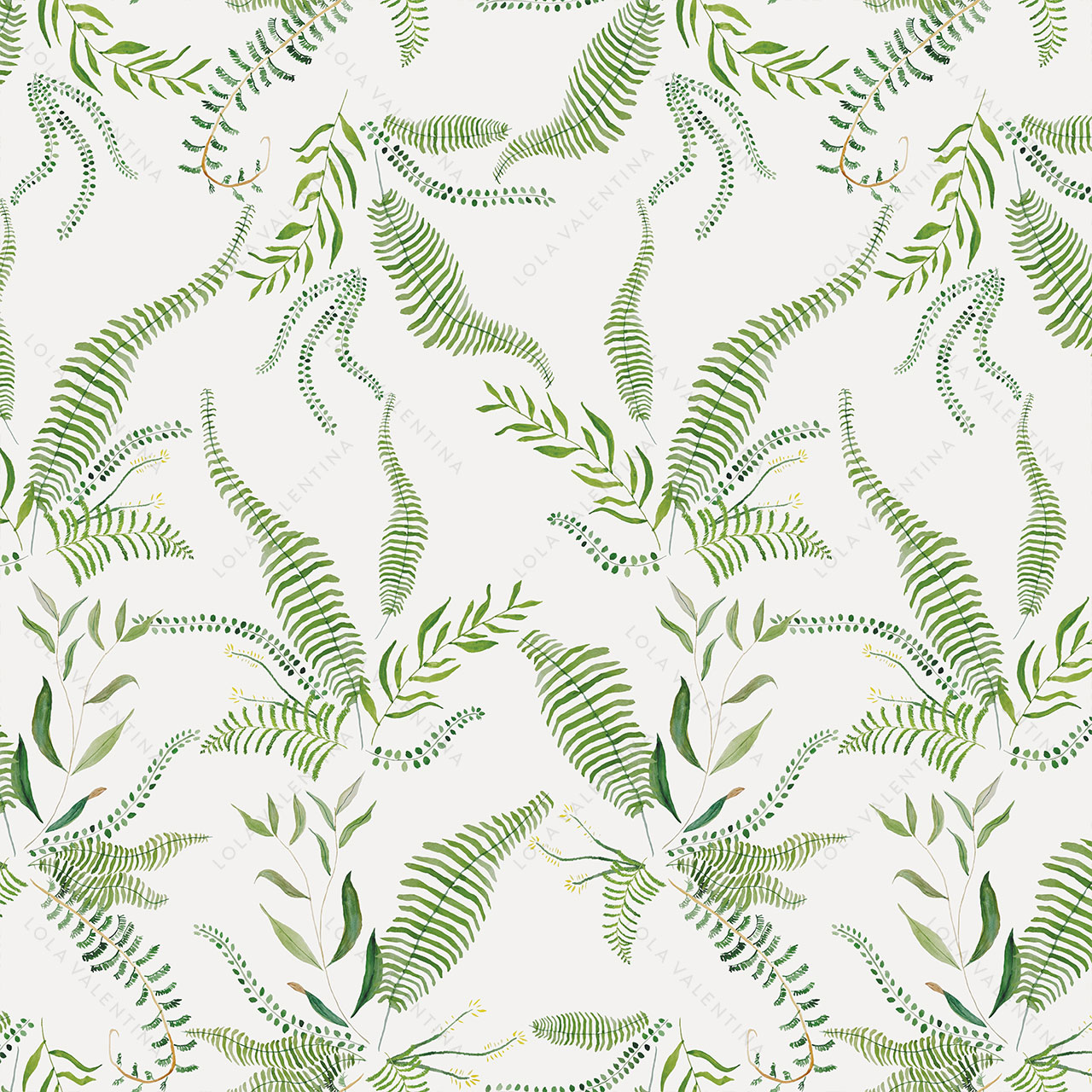 Green-Fern-Botanical-Pattern