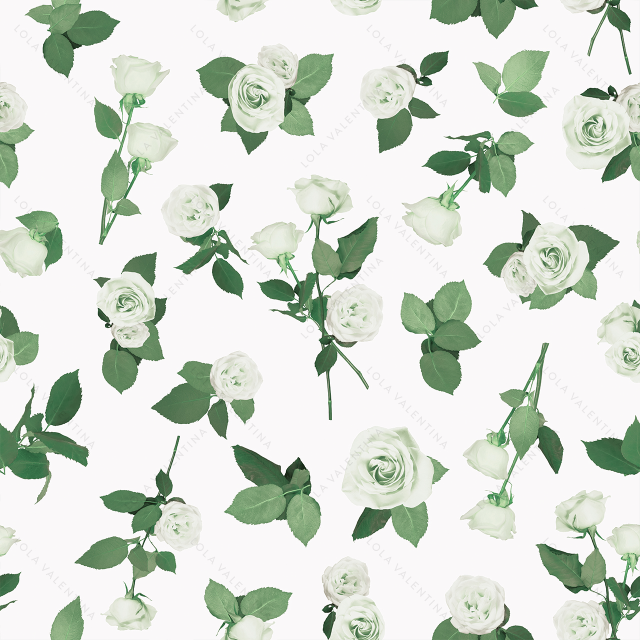 Green-Rosa-Pattern