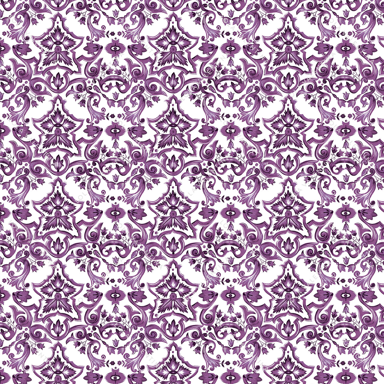 Plum-Purple-Como-Pattern