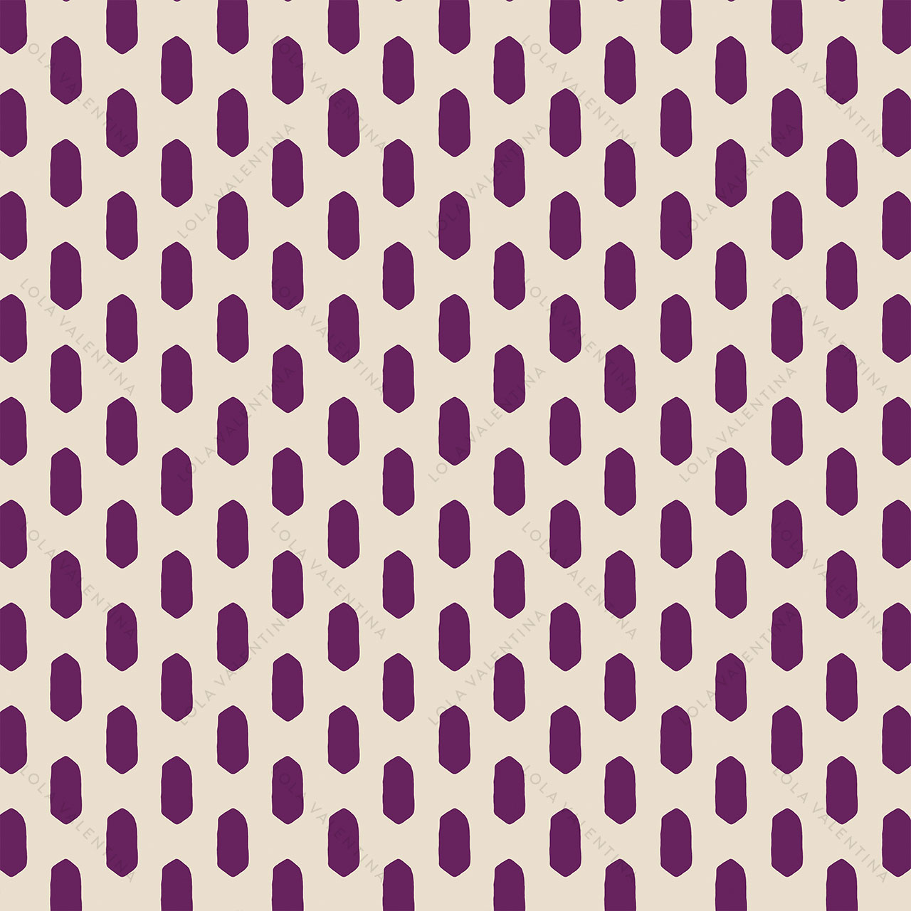 Plum-Purple-Abstract-Oval-Shapes-Ivory-Pattern