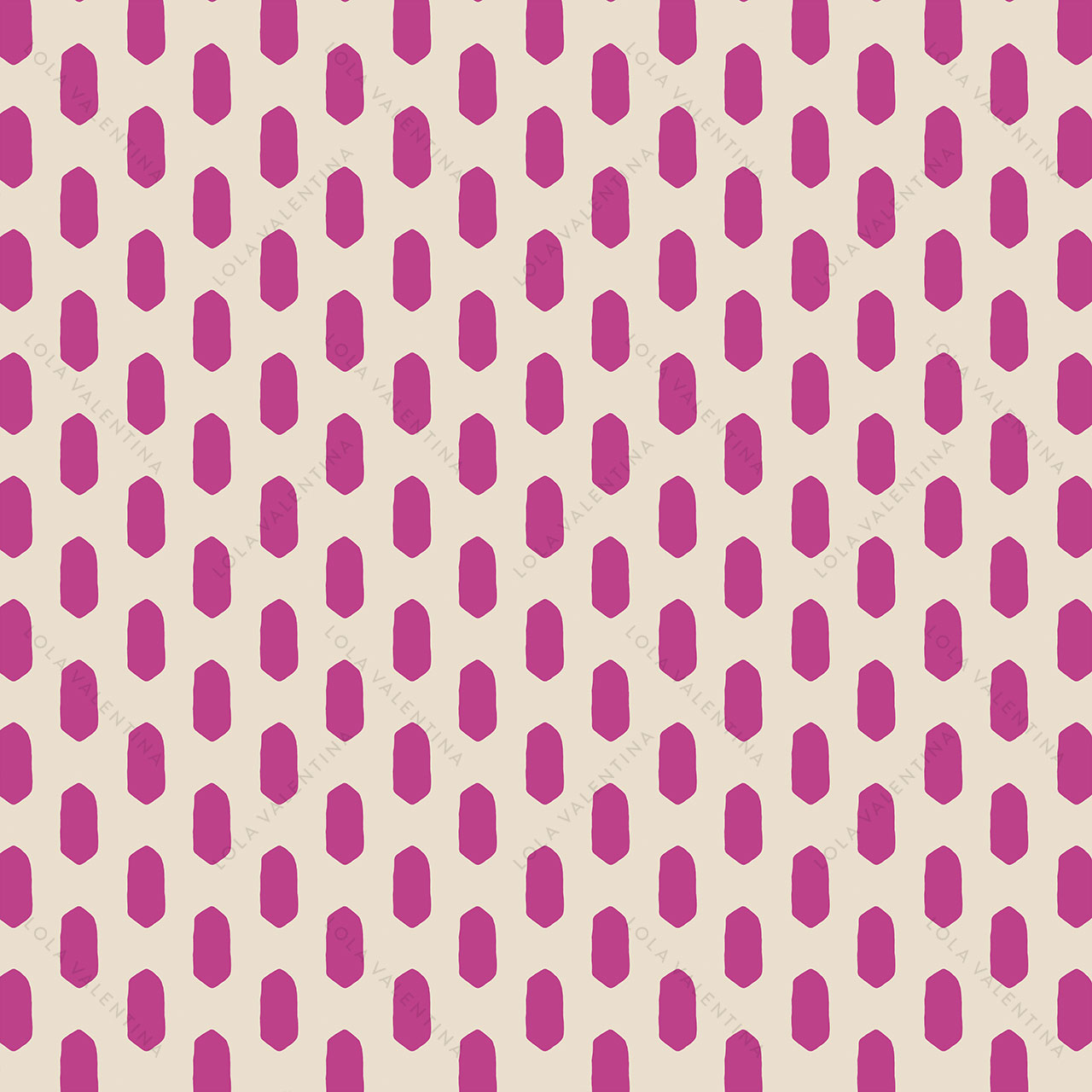 Rose-Violet-Pink-Ivory-Abstract-Oval-Shapes-Pattern