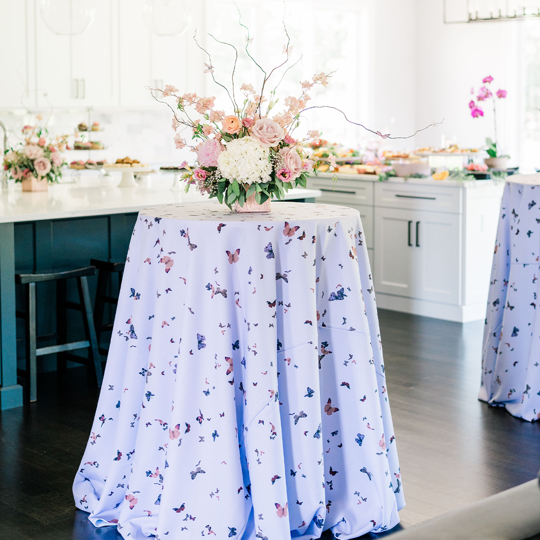 Pink Butterfly Table Linen
