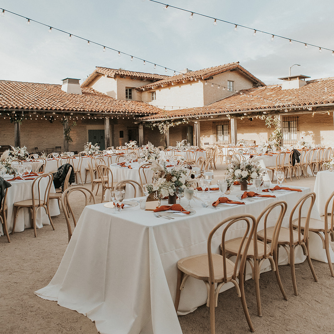 white orange tabletop decor