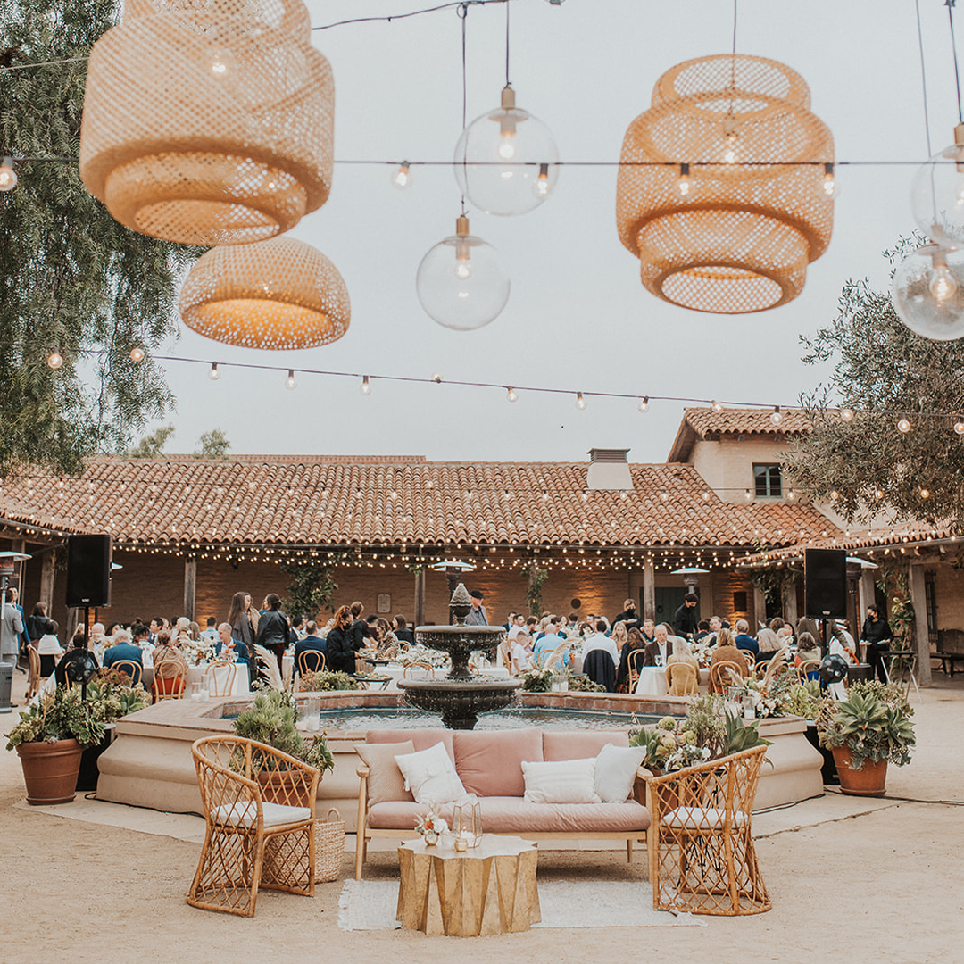 boho modern wedding theme