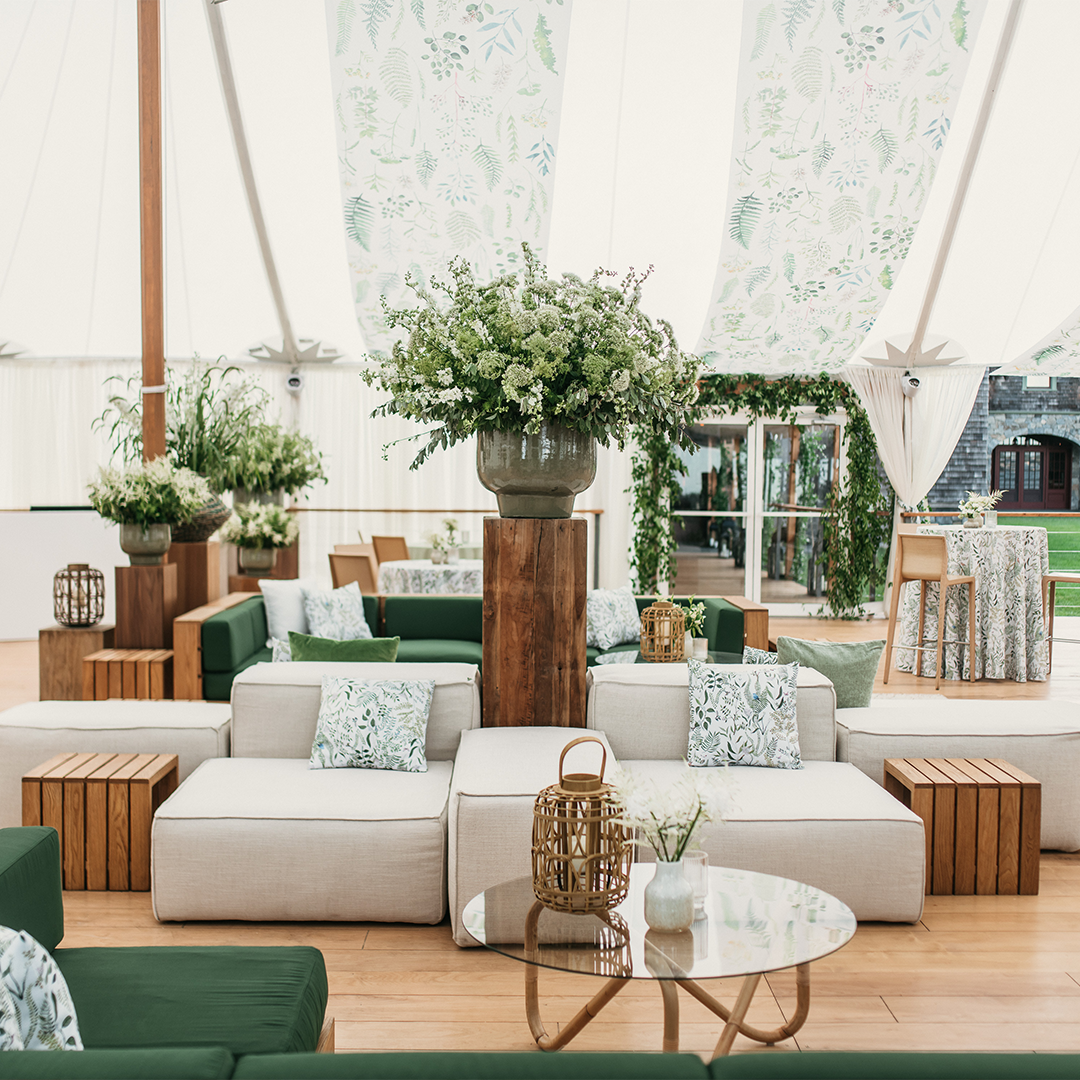 Green Table Linen and Pillows