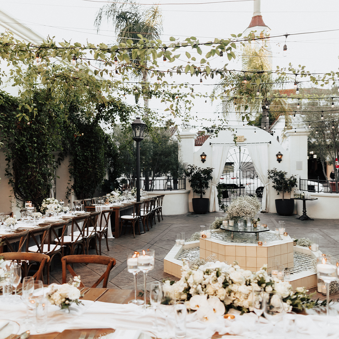 Simple White Wedding Event Tabletop Decor