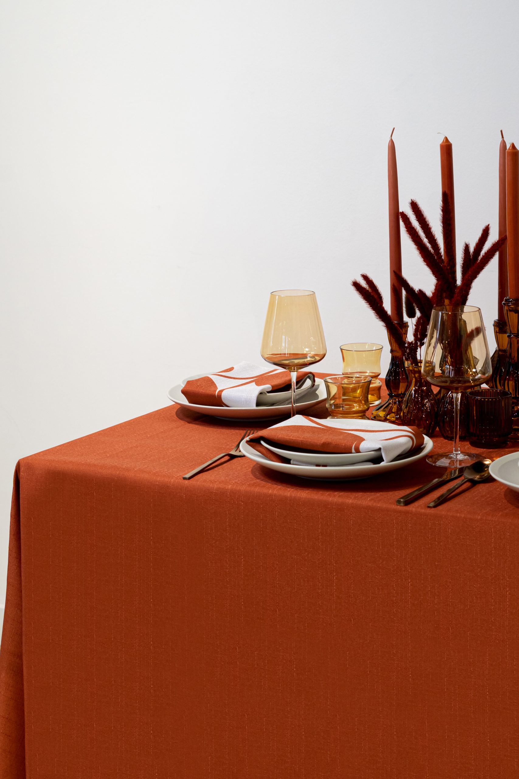 burnt orange-table linen-napkin
