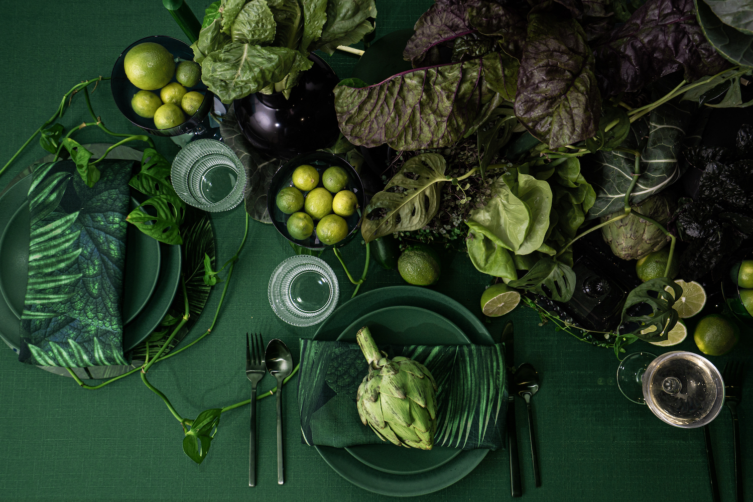 hunter-green-table linen-napkin