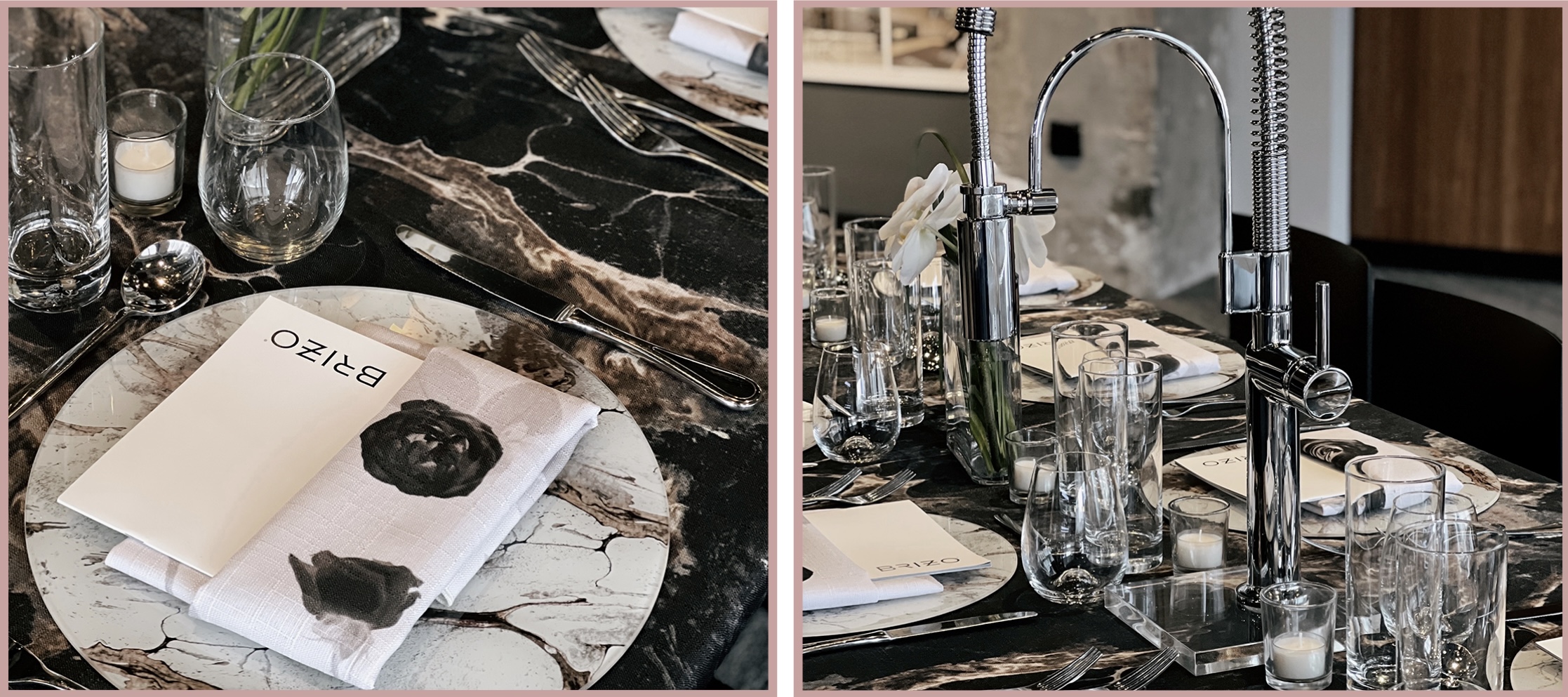 gold white blairmorite placemat charger