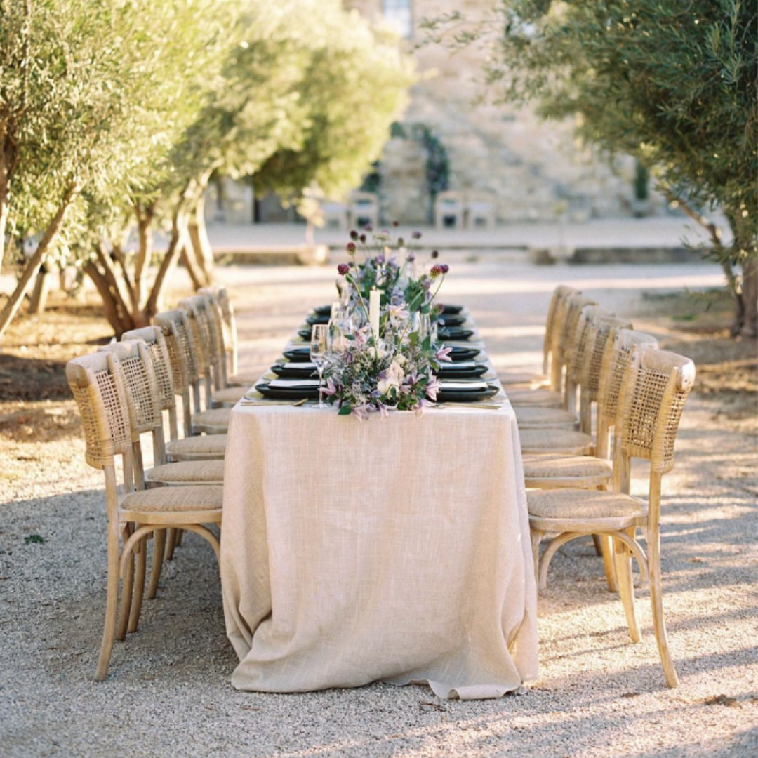 cream flor garden placemat charger