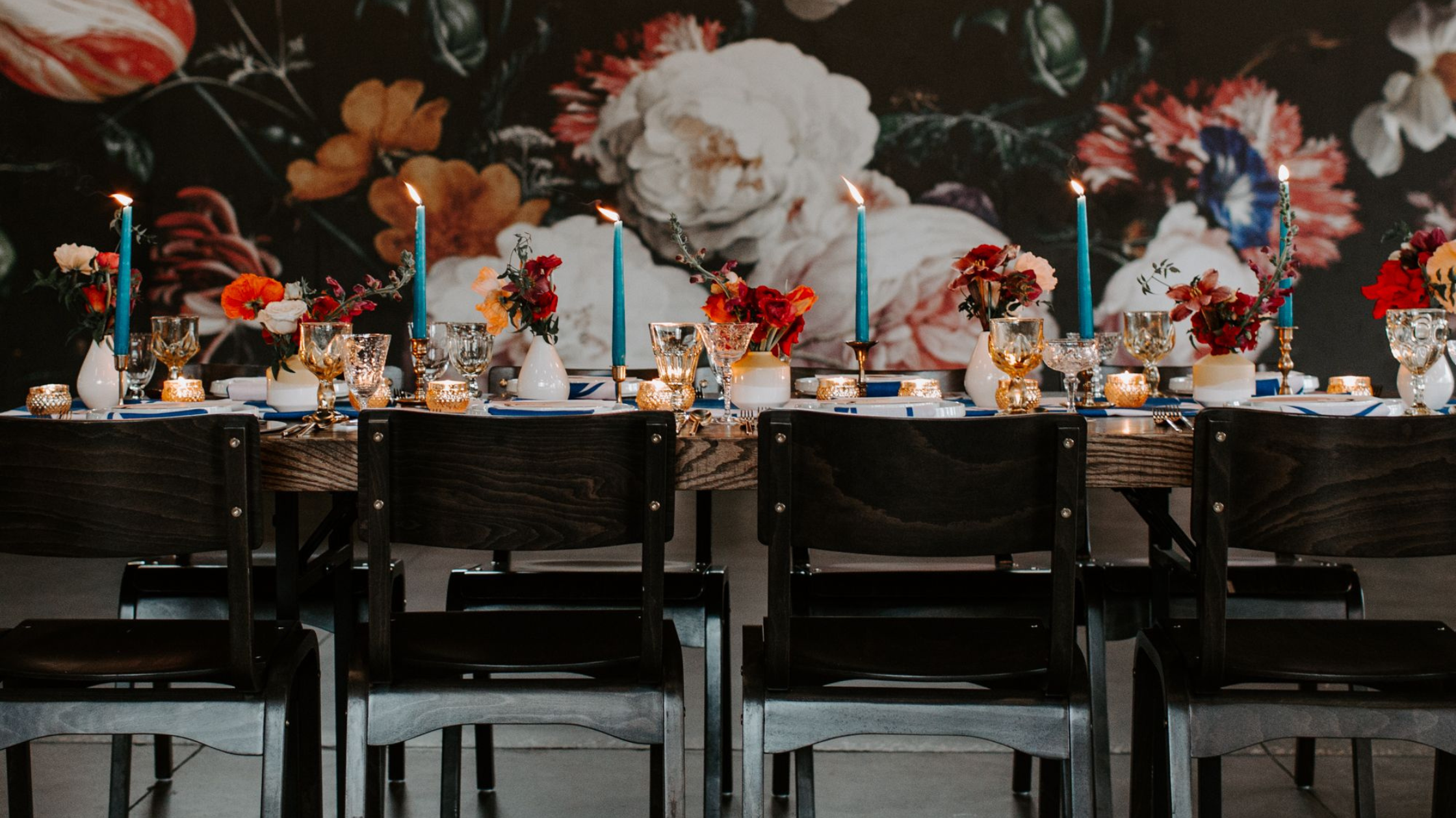 modern geometric tabletop decor