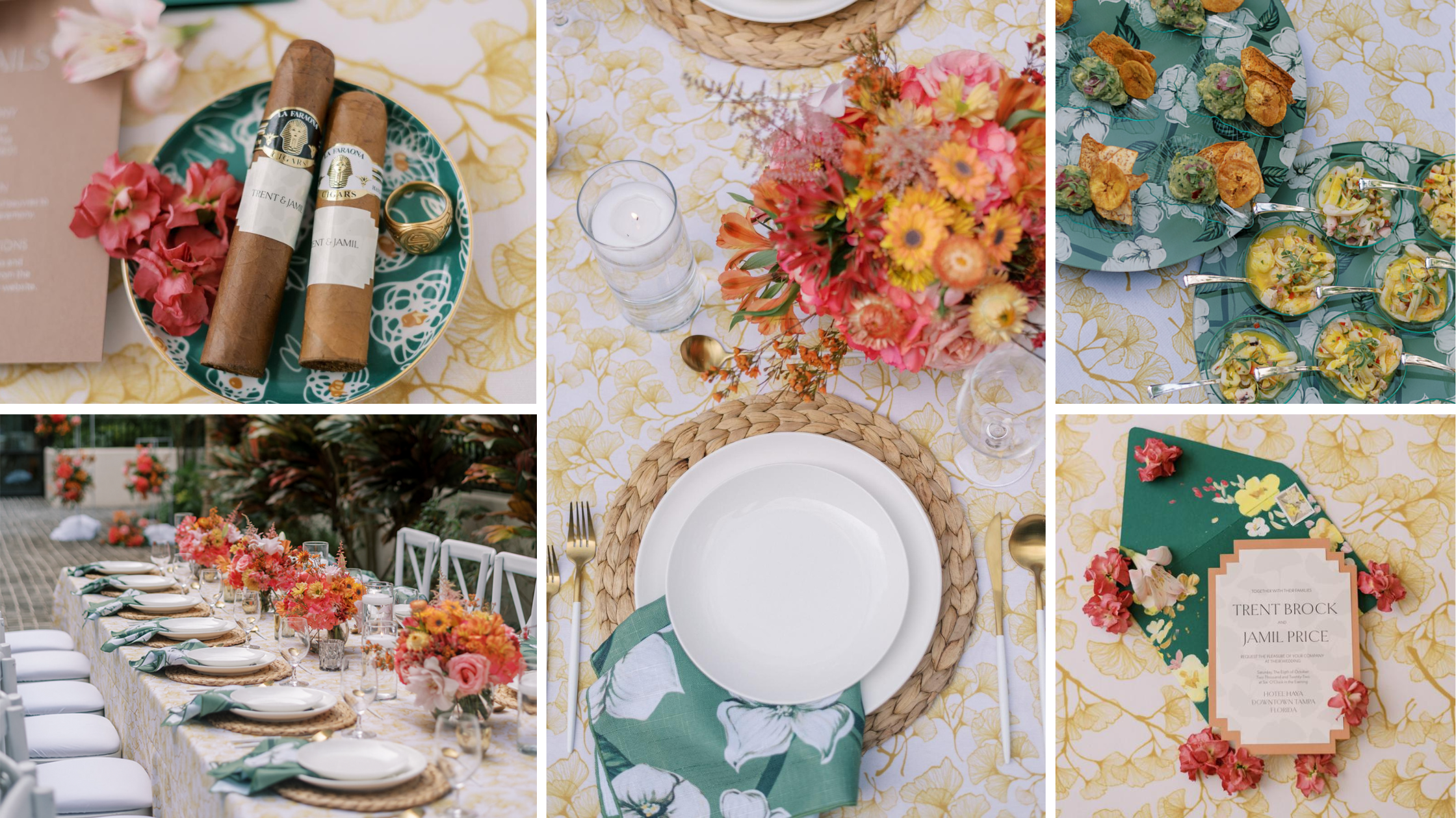 cuban themed intimate summer soiree