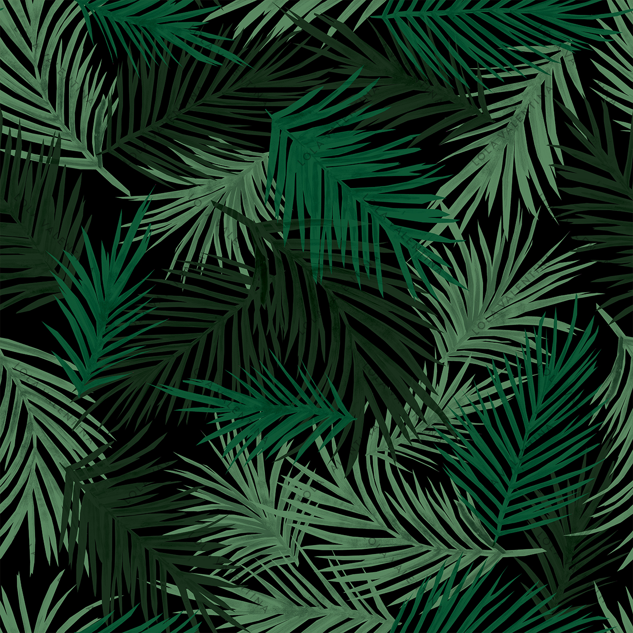 Green-Tropicana-Pattern-30x30-From-Deco-Collection-Lola-Valentina-High-End-Linen-Rental