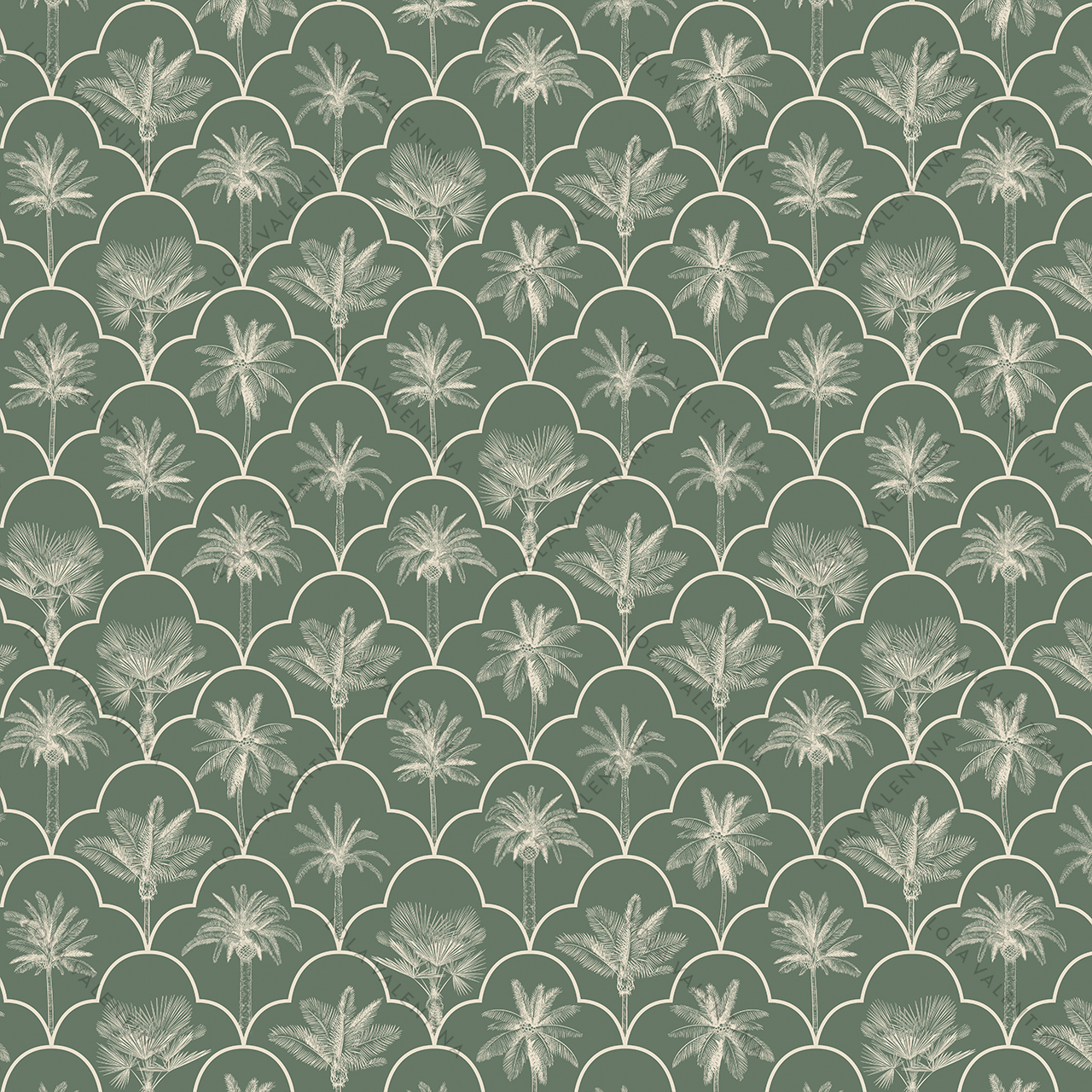 Malachite-Biscayne-Pattern-30x30-From-Deco-Collection-Lola-Valentina-High-End-Linen-Rental