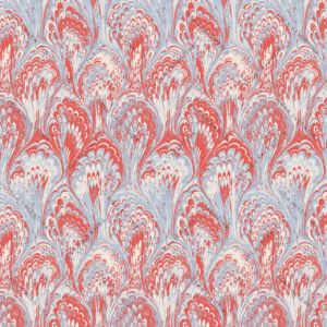 Coral Light Blue Ebru