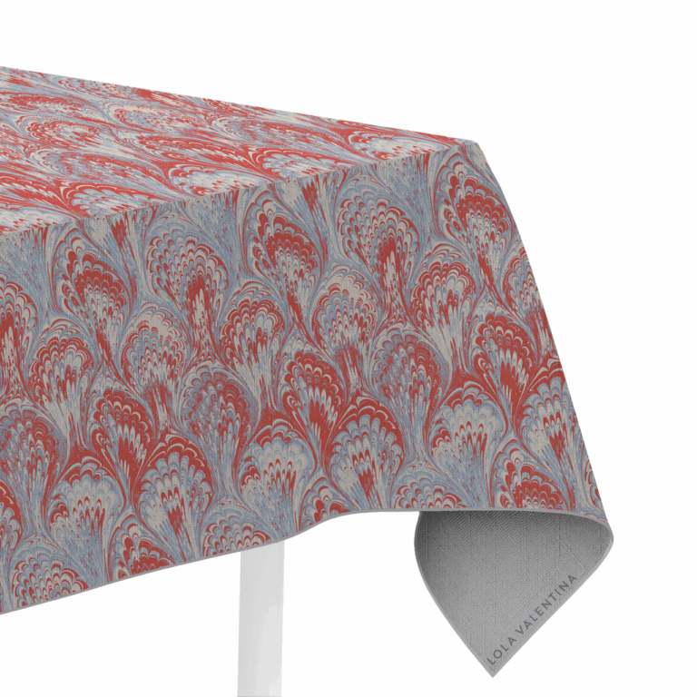 Coral Light Blue Ebru in Product Type: