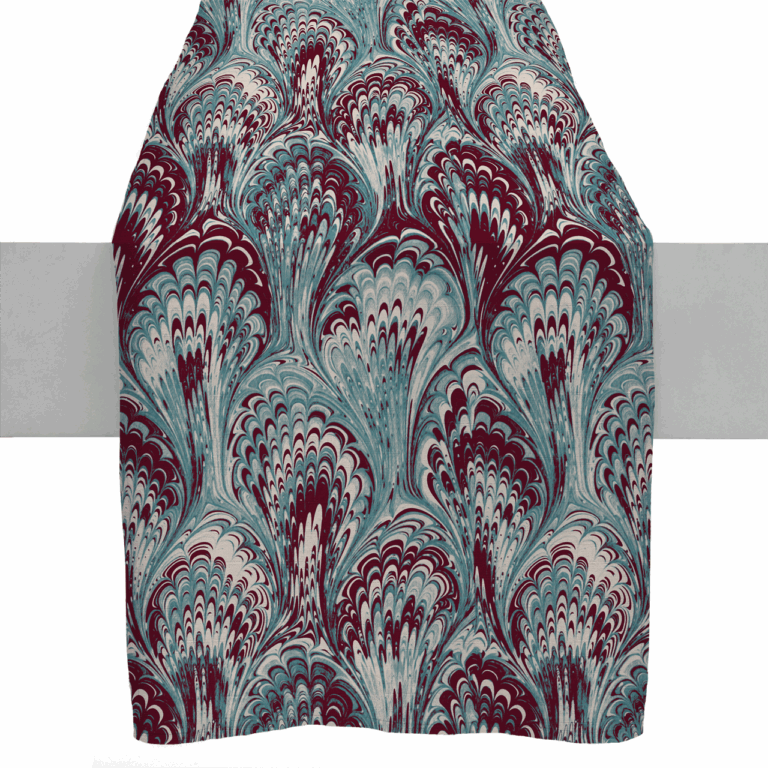 Maroon Teal Ebru in Product Type: 